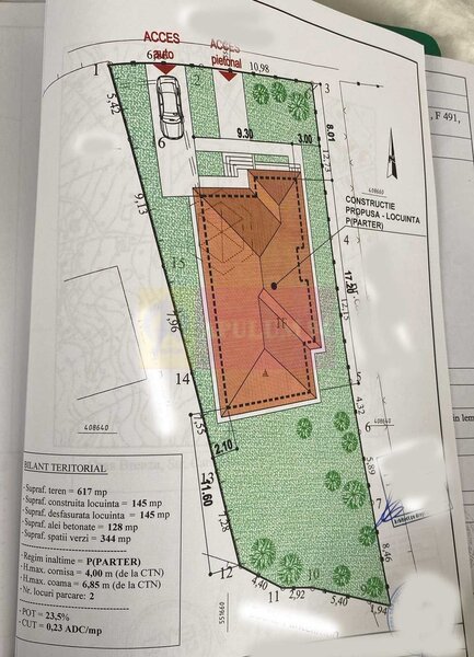 Teren intravilan 617 mp de vanzare in Breaza